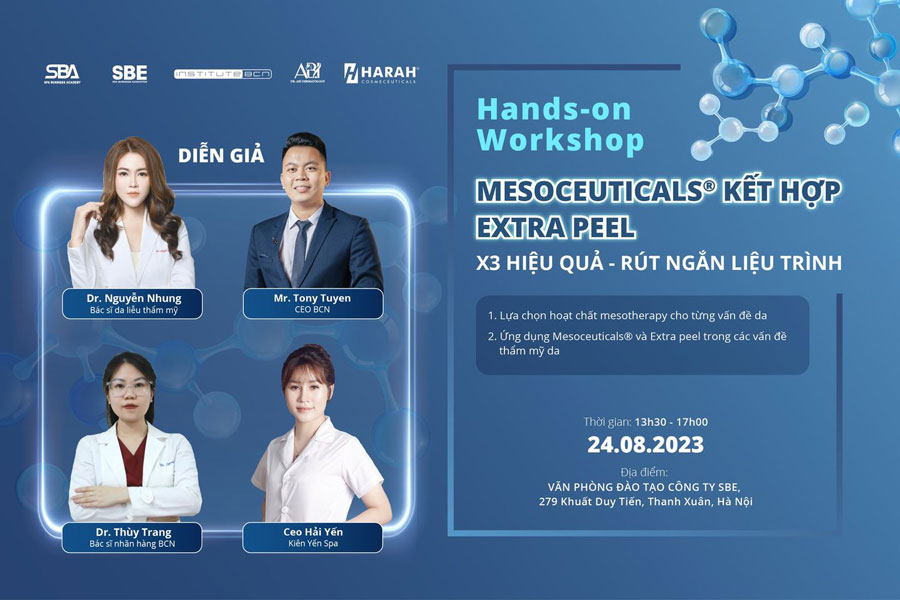 HANDS-ON WORKSHOP: MESOCEUTICALS® KẾT HỢP VỚI EXTRA PEEL